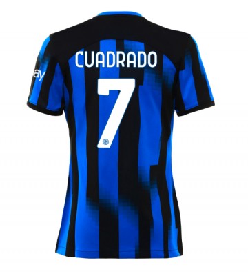 Inter Milan Juan Cuadrado #7 Hemmatröja Kvinnor 2023-24 Kortärmad